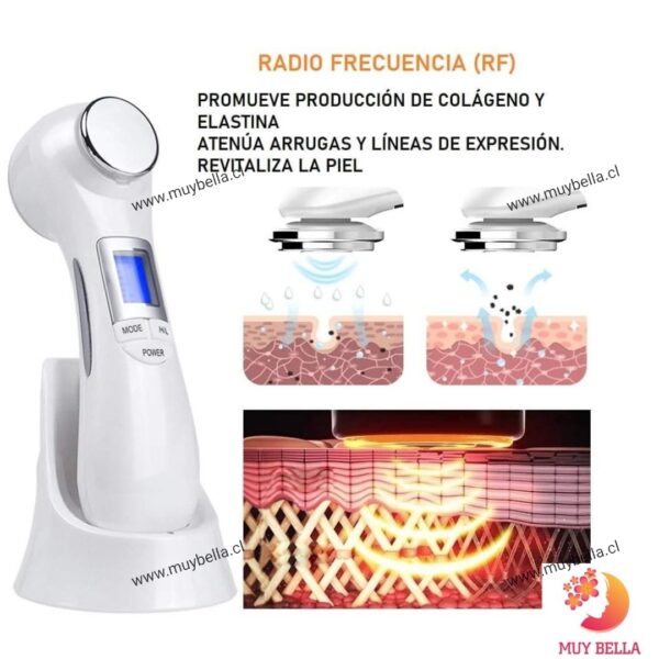 masajeador facial 6 en 1 rejuvenecimiento