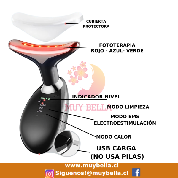 masajeador papada y rostro MGE-009